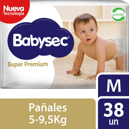 Pañales Babysec Bebé Súper Premium M