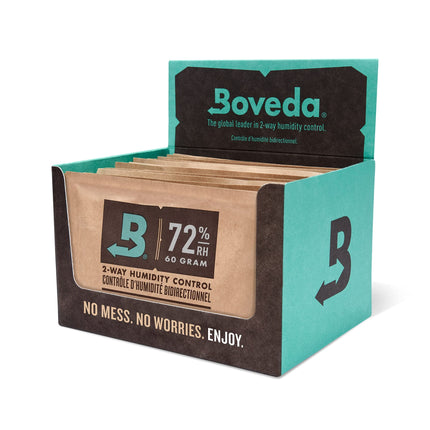 Paquetes de control de humedad Boveda 72% para humidificador de madera, paquete de 12