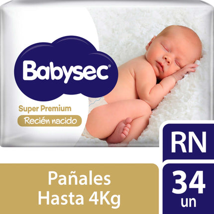 Pañales Babysec Super Premium RN