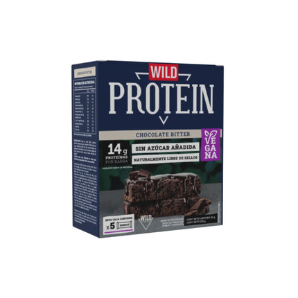 Barra Proteína Vegana Chocolate Bitter 5 Un, 225 g