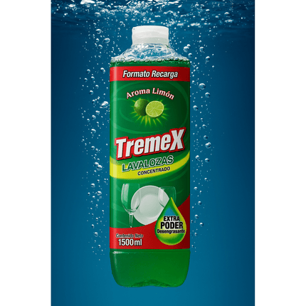 Lavaloza Líquido Tremex Concentrado Limón 1.5L