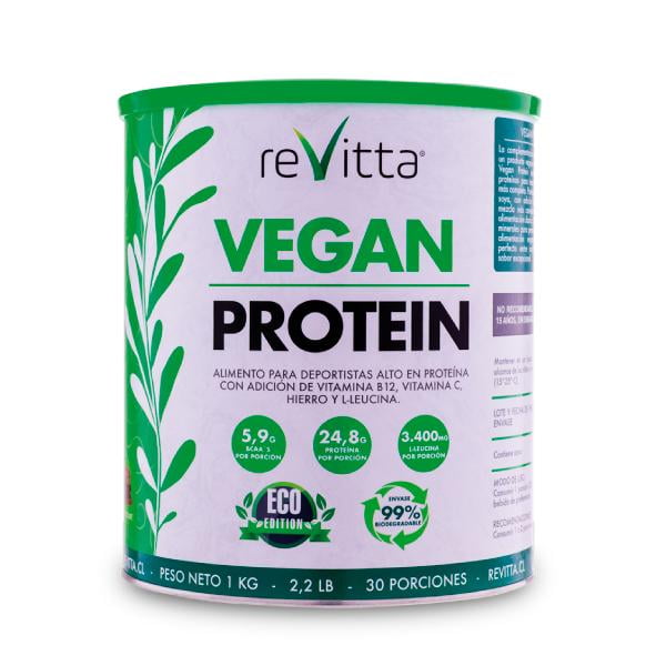 Proteina Vegana Vegan Protein 1 Kg. Sabor Vainilla