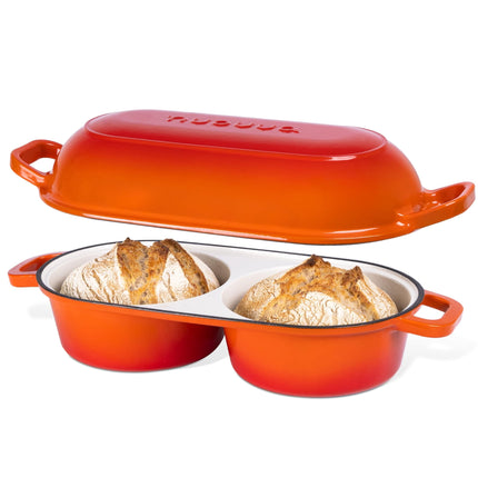 Olla para pan Dutch Oven Nuovva de hierro fundido esmaltado, 16,5 cm