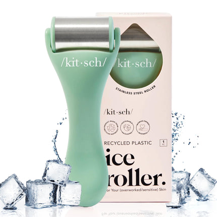 Rodillo de hielo Ice Face Roller Kitsch para el cuidado de la piel, color verde menta