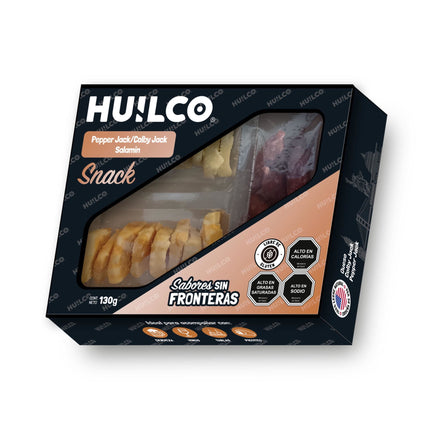 Queso Pepper Jack y Colby Jack Salamín Caja, 130 G
