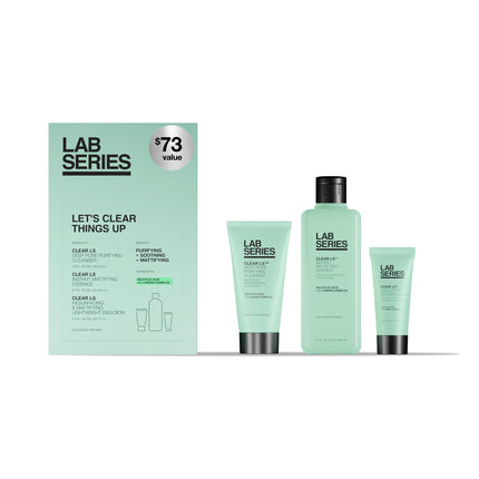 Set de Cuidado de la Piel Lab Series Men's Clear LS 3 Paso Rutina