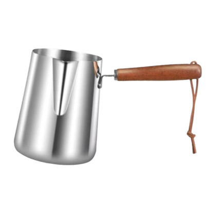 Cafetera Turca Para Calentar Té Y Leche, Taza Para Espumar Leche, Para Bar O Cafetería, 600 Ml, 8 Cm X 11,5 Cm