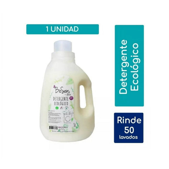 Detergente Ecológico Biosens 3 Litros - Limpieza Biodegradable y Natural