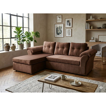 Sofa Modular Laos 3.1 Intercambiable Felpa Chocolate