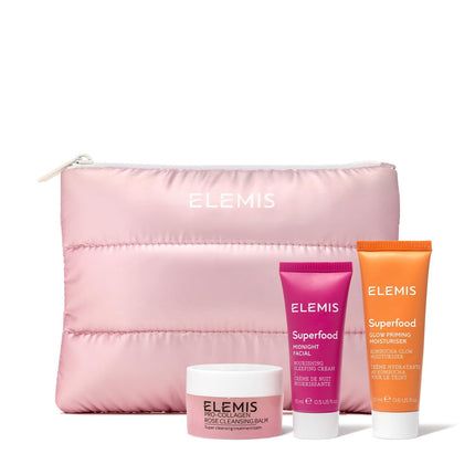 Kit de cuidado de la piel ELEMIS Way to Glow con bálsamo limpiador e hidratante