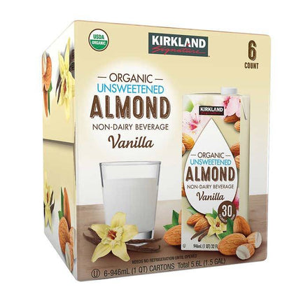 Bebida Vegetal de Almendras Vainilla Kirkland 6 un x 946 ml | Apishop.cl