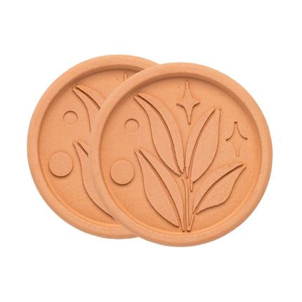 Disco suavizante y ahorrador de azúcar moreno Goodful Terracotta, paquete de 2