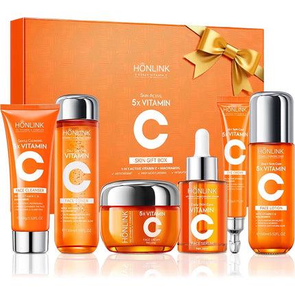 Set Cuidado Facial HONLINK 6 Piezas Vitamina C Niacinamida