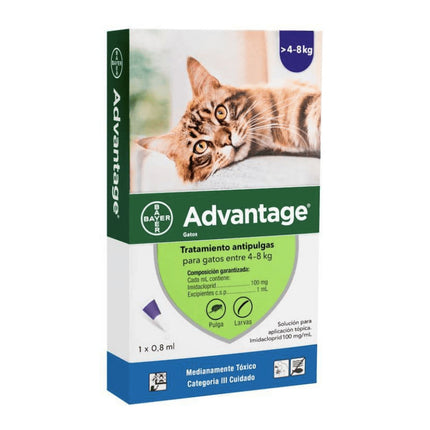 Advantage para gatos de 4 a 8 Kg
