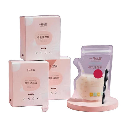 Bolsa Para Leche Maternal 108 Unidades más Plumón LuBabycas