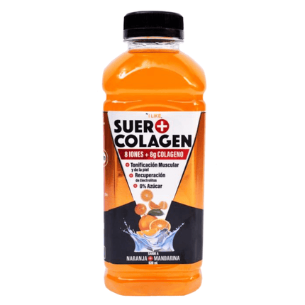 Bebida Hidratante Suero Naranja Mandarina 8 Iones + 8g Colágeno 630ml
