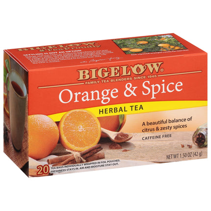 Té de hierbas de naranja y especias Tea Bigelow 120 bolsas (6 paquetes)