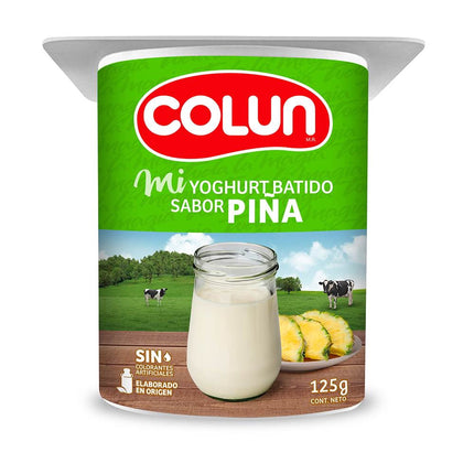 Yoghurt Batido Sabor Piña Pote, 125 g