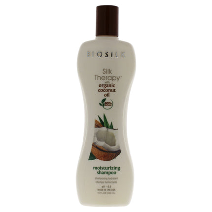 Shampoo Biosilk Terapia De Seda Humectante Aceite De Coco Orgánico 355ml Unisex