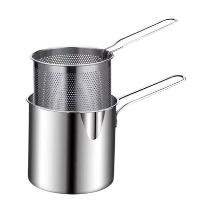 Olla Para Freír De Acero Inoxidable Con Colador Para Pescado Seco
