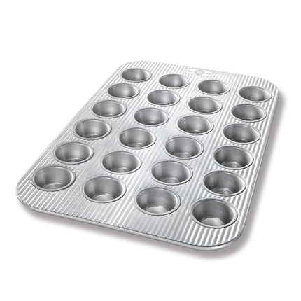 Mini molde para magdalenas y magdalenas USA Pan de acero aluminizado de 24 cavidades