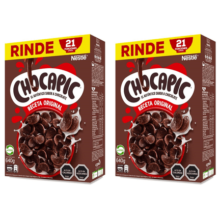 Pack 2 Cereal para el desayuno CHOCAPIC®  Receta original 640g