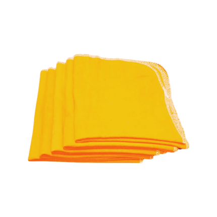 Pack 5 Paños Naranjos Franela Antipolvo 40x35 – Superficies Limpias y Brillantes