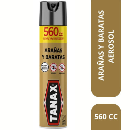 Insecticida Aerosol Mata Arañas y Baratas, 560 ml