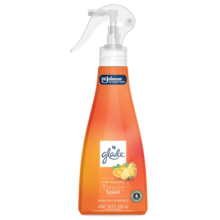 Aromatizante glade tropic splash spray, 400 ml