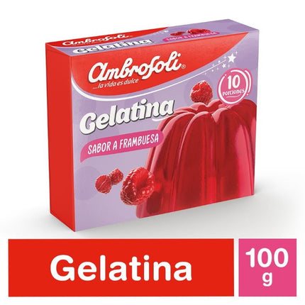 Gelatina Frambuesa, 100 g - Ambrosoli | Apishop