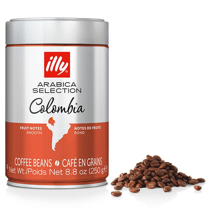 Granos de café illy Perfectly Roasted Colombia, tostado medio