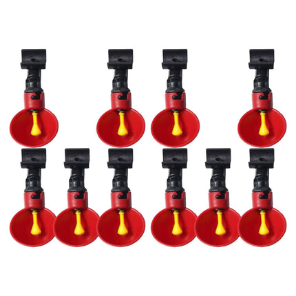10 Uds. Vasos Para Beber Agua De Aves De Corral Para Pollo Gallina ABS Bebedero Automático 7cm X 3,5 Cm