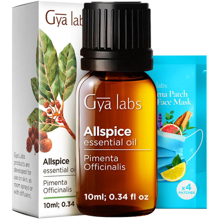 Aceite esencial de pimienta de Jamaica Gya Labs, 10 ml, para cabello, piel y difusor