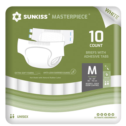 Pañales para adultos SUNKISS Masterpiece, unisex, tamaño pequeño/mediano, 40 unidades