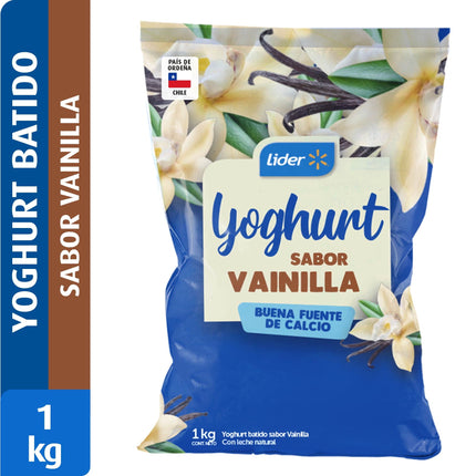 Yoghurt Batido Sabor Vainilla, 1 kg - | Apishop
