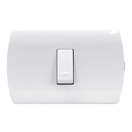 Interruptor 9/12 10A Blanco Embutido