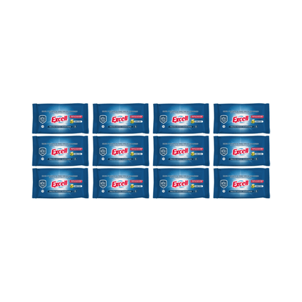 Pack 12 Toallitas Desinfectantes Excell 420 Unidades en total