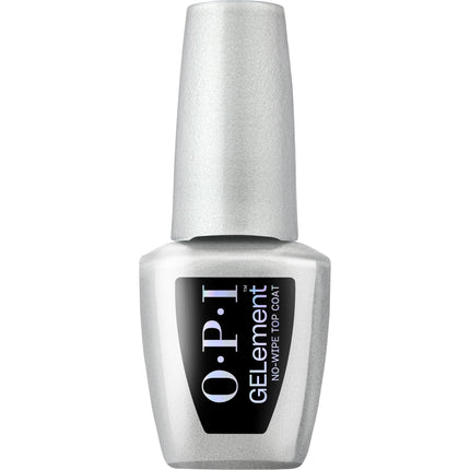 Esmalte de uñas OPI GElement No-Wipe Top Coat, fórmula vegana de 9 ml