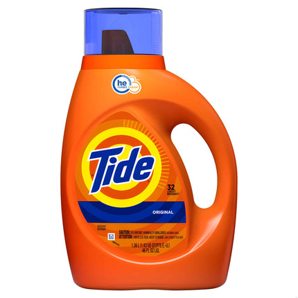 Detergente de Ropa Concentrado HE Original 1.36lts (32 lavados) - Tide