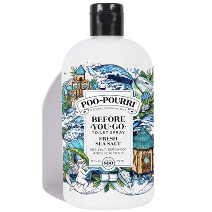 Spray de baño Poo-Pourri Before-You-Go, sal marina fresca, 473 ml