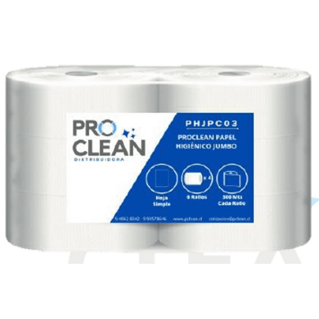 Papel higiénico jumbo 6 Rollos X 300 Metros