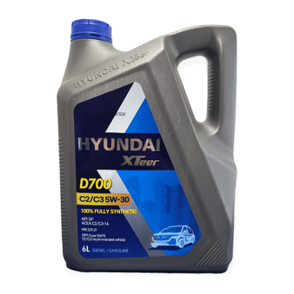 Aceite de motor Hyundai Xteer 5w30 100% Sintetico 6 litros Dpf Original