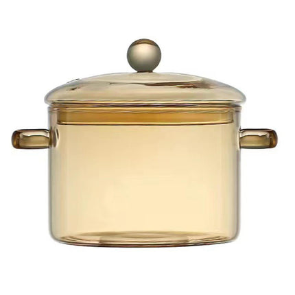 Olla Para Estufa Con Tapa Utensilios De Cocina Olla Caliente Transparente Para Fideos De Sopa 1.9L