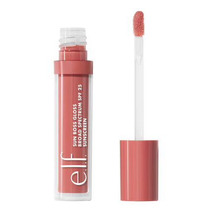 Brillo de labios e.l.f. Sun Boss Gloss SPF 25 Vegan Pink-Me Girl