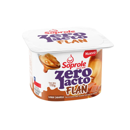 Flan Zerolacto Sabor Caramelo Pote, 110 g | Apishop