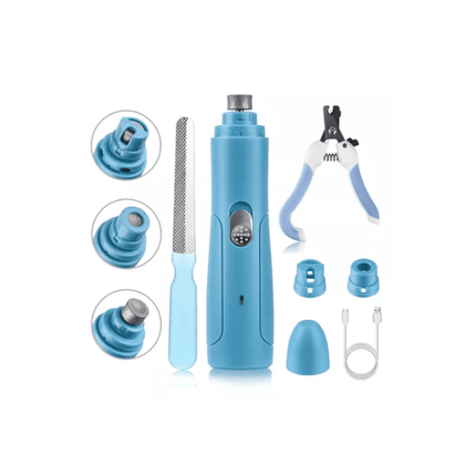 Kit Completo De Cortauñas Lima Eléctrica De Perro Y Mascotas