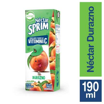 Néctar Tetra Pack durazno, 190 ml