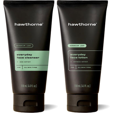 Kit Cuidado Facial Hombre Hawthorne Limpiador Loción 118ml