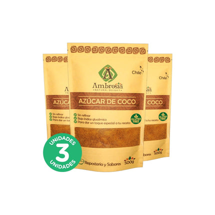 Pack 3, Azúcar de Coco 500gr