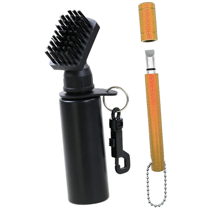 Cepillo De Limpieza Para Palos De Golf, Limpiador De Ranuras Para Palos De Golf, Herramienta Afiladora De Ranuras Para Palos De Golf, Color Dorado